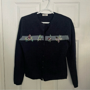 Wanko Vintage 100% Lambswool Navy Blue Medium